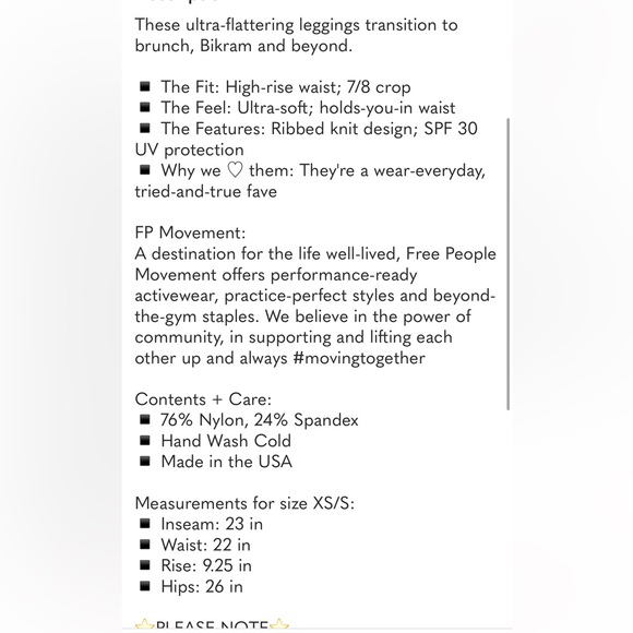 Free People Good Karma Leggings - Picture 7 of 7